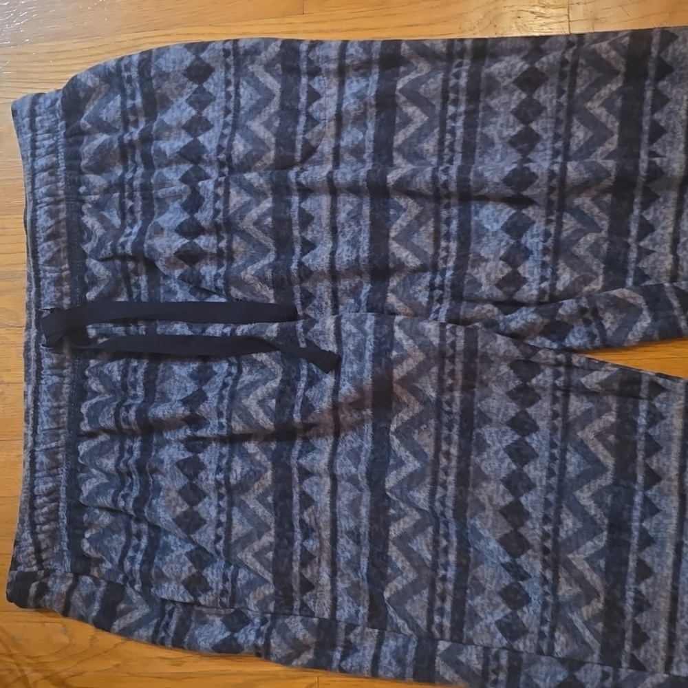 CUDDL DUDS BRAND MEN'S BIG AND TALL SIZE GRAY & BLACK PAJAMA BOTTOMS SIZE XXL